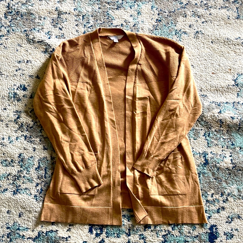 (S) brown cardigan